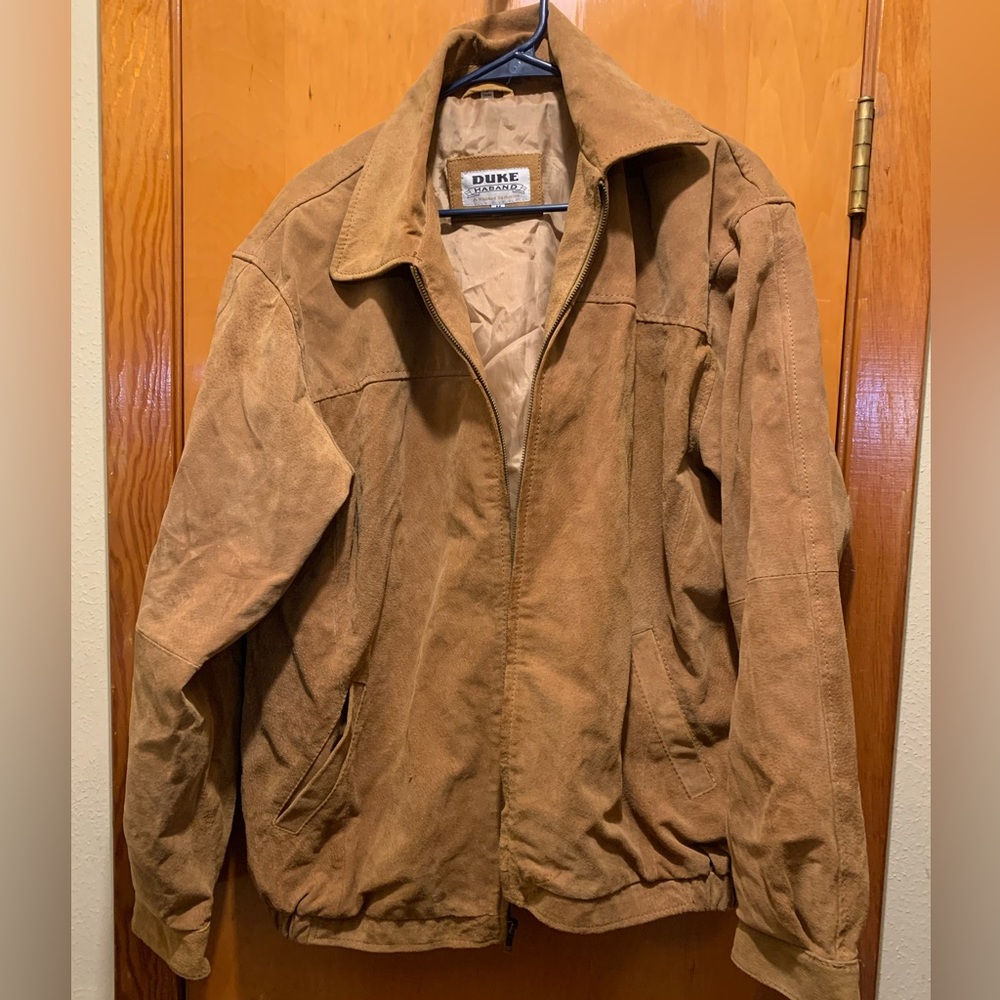 VTG Duke Haband Men’s genuine suede leather jacket